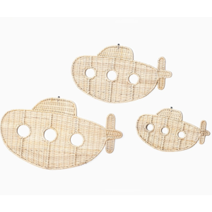 Rotan wanddecoratie Subby